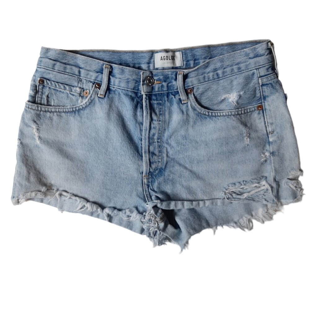 AGOLDE Parker Shorts Vintage Short Cut Off High Rise Shorts SZ 29